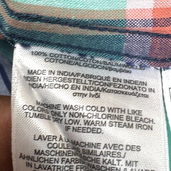 Brooks Brothers 1818 Regent Cotton Madras Original Polo Short Sleeve Shirt - Picture 4 of 9